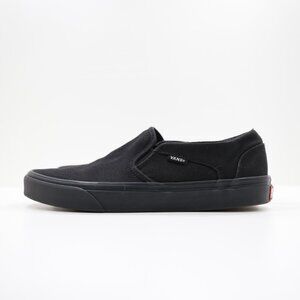 Vans Classic Black Canvas Low Top Slip On Sneakers - Women's 9.5